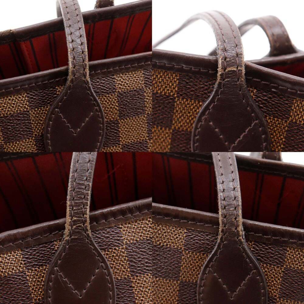 LOUIS VUITTON Brown Damier Canvas Neverfull MM Tote Bag - Picture 15 of 16